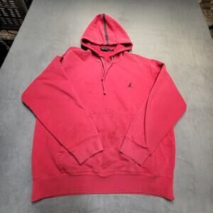 Nautica Hoodie Mens L Red Pullover Sweatshirt Long Sleeve